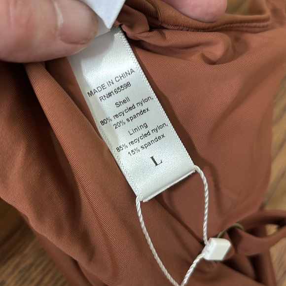 Andie Bikini Set Amor Top Bikini Bottom Sequoia size L NWT - Picture 5 of 10